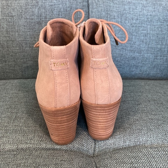 NWT TOMS Women's, Hyde Boot Wedge Boots size 8 Sand Suede - Picture 6 of 10